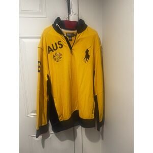 Vtg Polo Ralph Lauren Australia Zip Pullover Ocean Challenge‎ 2011 Big Pony XXL